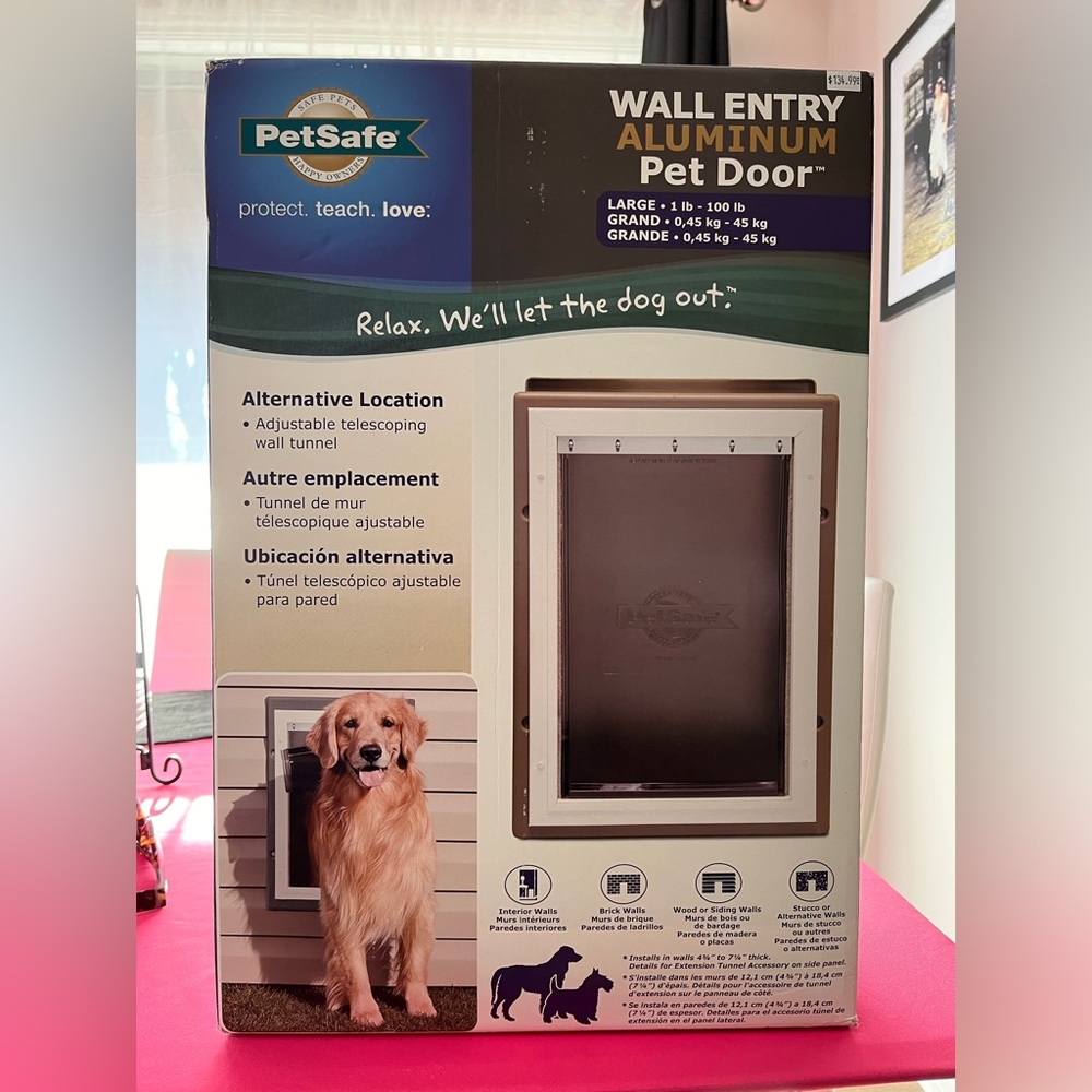 Petsafe Aluminum Wall Entry-Large
